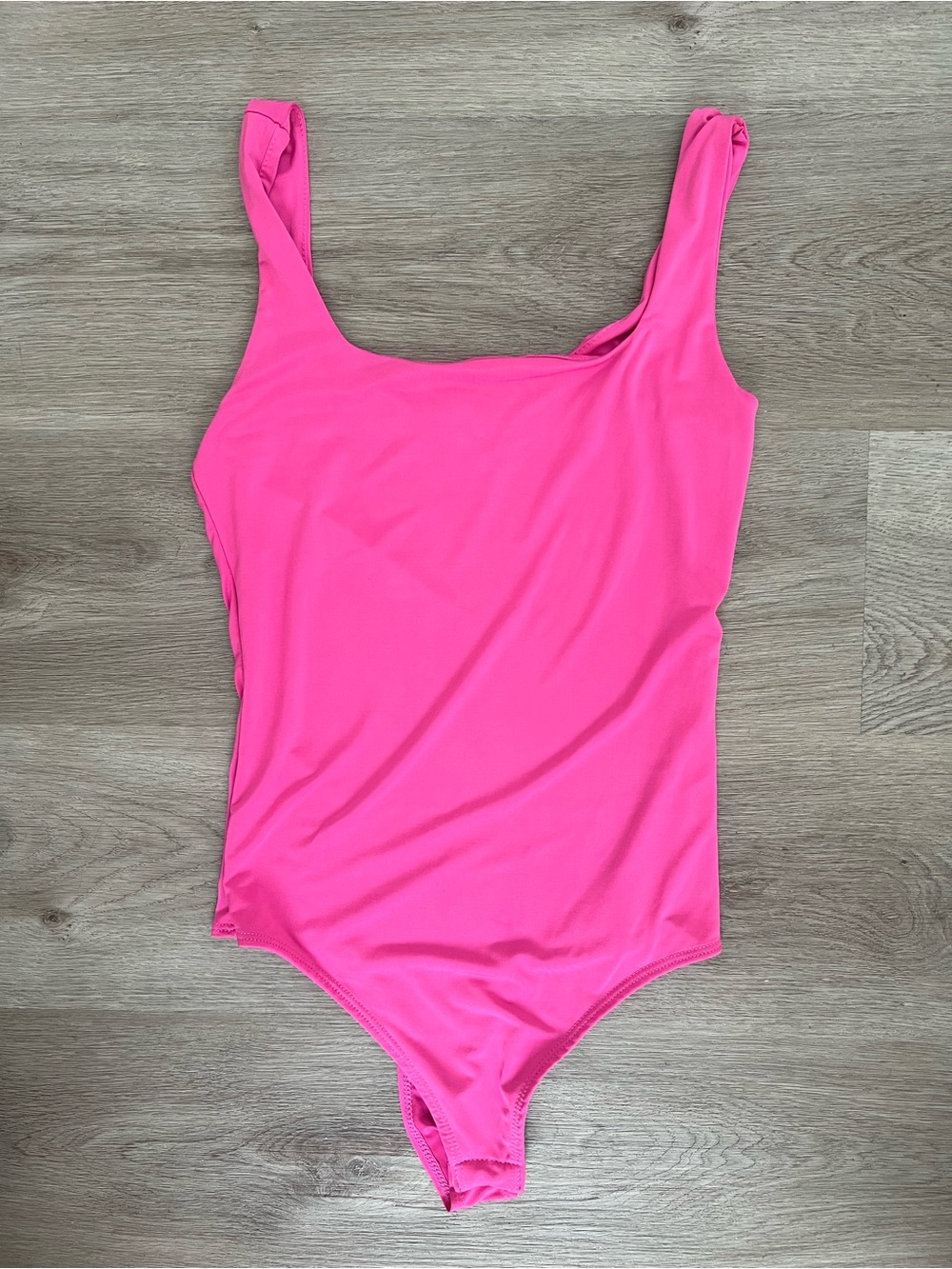 Barbiecore Hot Pink Bodysuit Medium Sleeveless Satin